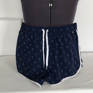 Andrew Christian Dark Blue Anchor Swim Shorts